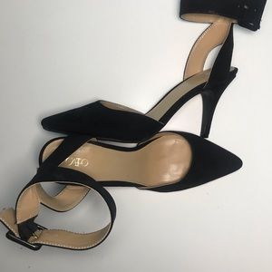 Black ankle strapped heels Cato